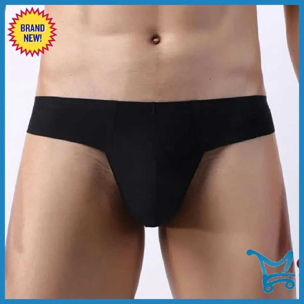 Men's Mesh Thong Underwear Low Rise Stretch Quick-Dry G-String Briefs